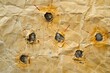 © Iftikhar alam - A close-up view of a paper target with multiple bullet holes forming a pattern, shot at an indoor range, A set of bullet holes forming a pattern on a paper target