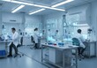 © RightPurpose - Scientists Working in Modern Laboratory with Futuristic Digital Interfaces