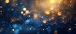 © Five Million Stock - fond lumineux abstrait avec des bokeh dorés et bleus dans l'obscurité, représentant la magie et l'illumination effets lumineux. - Noël, fêtes de fin d'année décembre janvier,
