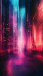 © Farid - An abstract and colorful cityscape showcasing bright linear pathways and motion