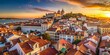 © Man888 - Panoramic Drone View of Mirador de Santa Luzia, Lisbon, Portugal - Colorful Tiles & Historic Architecture