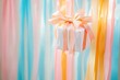 © AHNH3 - Brightly Wrapped Gift on Colorful Background for Celebration Events