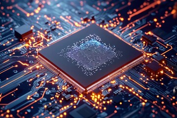 Poster - Advanced Microchip Interconnected on Dark Circuit Board for High Performance Computing Data Transfer