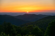 © kellyvandellen - Sun Rises Over Horizon Behind Shenandoah Mountains