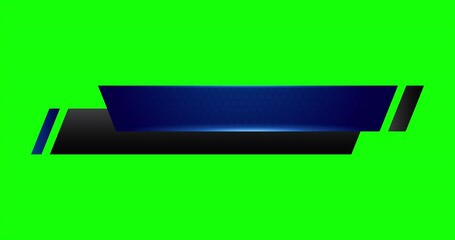 Wall Mural - Futuristic design lower third banner animation. Broadcast news lower third banner template design. Video headline title. 4K animation