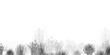 © feipco - Architectural Drawings, Minimal style cad tree line drawing, Side view, set of section mountian forest outline symbol for landscape design drawing. Vector illustration in stroke fill in white.