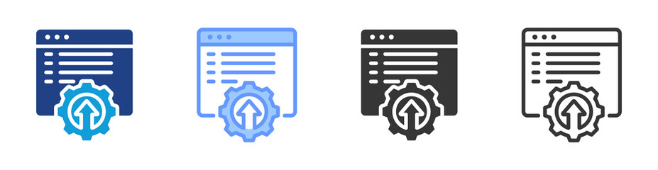 Ide icon set multiple style collection