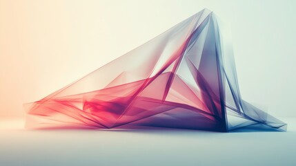 Wall Mural - minimalist artistic design with layered shapes