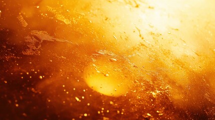Wall Mural - captivating macro shot of wet glass with droplets
