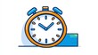 © aun - Orange Stopwatch Illustrating Time Management and Efficiency Concepts