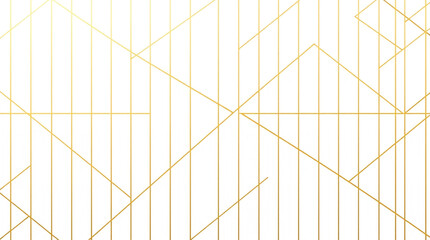 Abstract simple geometric vector seamless pattern with gold line texture on white background. 
Light modern simple wallpaper, bright tile backdrop, monochrome graphic element
