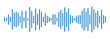© Gemivector5 - blue sound wave icon. Podcast soundwave line of voice. Record music player. Mobile talk track. Sound waves for voice message. Audio wave icon. eps 1111.