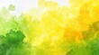 © Tejodi - Abstract watercolor background with green and yellow tones blending; suitable for texture and backgrounds