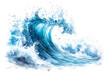 © MstPoliAkther - Abstract watercolor ocean water wave isolated with aqua splash on white and transparent background. Generative AI