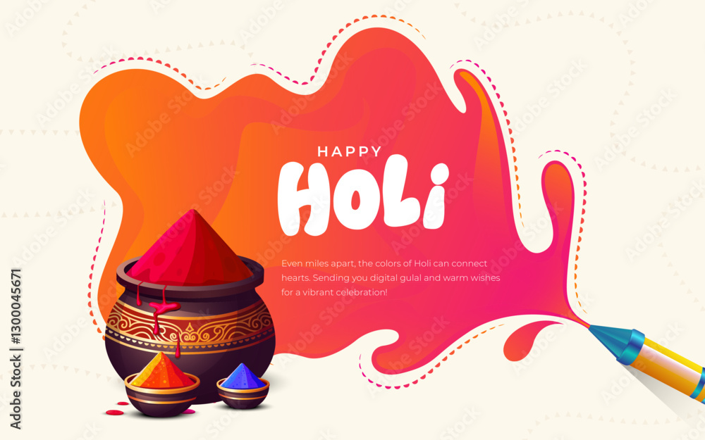 holi banner psd