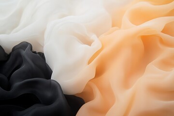 Leinwandbilder - Close-up of swirling tones of deep gray, gold, and white reflects the elegance of polished marble, creating a fluid abstract art piece with ample copy space