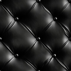 Wall Mural - seamless black leather pattern background