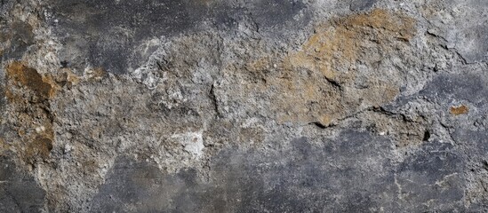 Fototapete - Textured stone surface in shades of gray with earthy tones; details of cracks and patterns create a natural, rugged appearance.