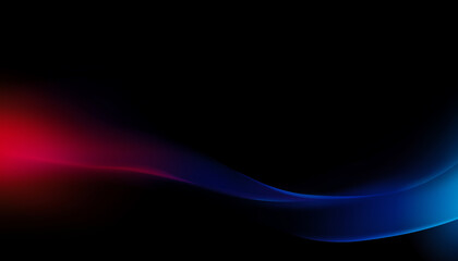 Wall Mural - Black background with a gradient of blue and red