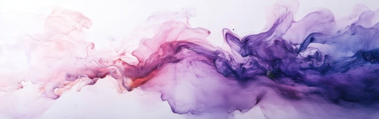 Poster - Minimalist display of lavender and pink mist illustrating tranquil and ethereal beauty in a soft color palette
