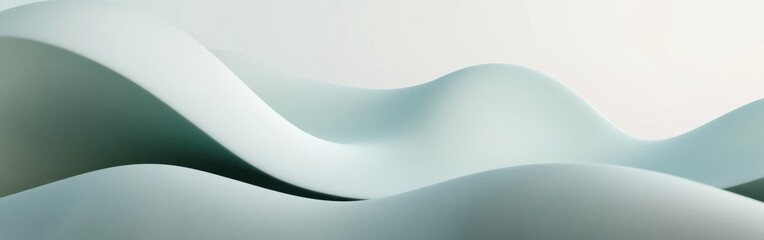 Fototapete - Sleek curves and soft gradients create a minimalist landscape in a serene setting