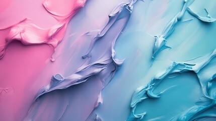 Fototapete - Gradient of abstract pencil strokes blending pink, purple, and blue tones creating a soothing visual experience
