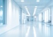 © ANUAR - Bright and Modern Hallway with Soft Lighting and Contemporary Design, Empty Space for Professional Use in Medical or Corporate Environments