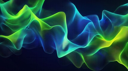 Leinwandbilder - Futuristic abstract design showcasing electric waves in vibrant colors
