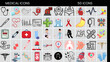 © adobe - SET OFMEDICAL ICONS CONSISTS OF medical, healthcare, hospital, doctor, nurse, patient, medicine, emergency, health, first aid, treatment, pharmacy, stethoscope