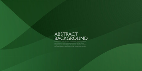 Wall Mural - abstract green 3d background. wave shapes simple pattern. modern background design. eps10 vector