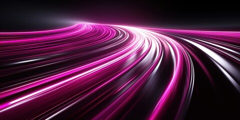 light leak motion abstract line and impressive moving line art with purple blue neon color 