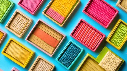 Wall Mural - bright textures in modern packaging design