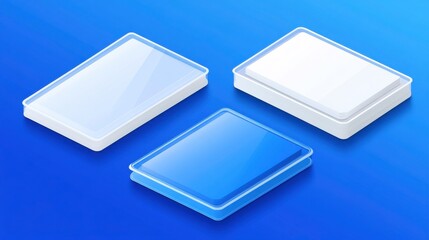 Wall Mural - modern packaging textures on bright background