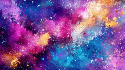 Wall Mural - vivid gradient background with artistic blurs and effects