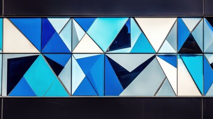 Wall Mural - dynamic modern architectural pattern with bright lines