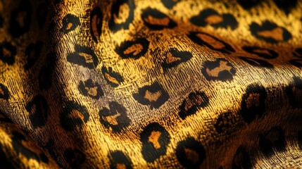 Wall Mural - fashionable print with intricate leopard patterns