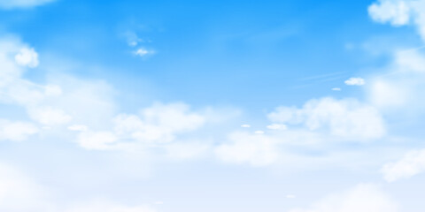 Wall Mural - sky blue background,clear spring sky with dramatic cloud over beach,horizon landscape summer bright 