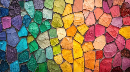 Wall Mural - vibrant patterns in public art installation