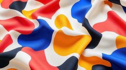 Wall Mural - bold textile patterns with vibrant colors on soft background