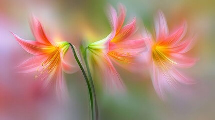Wall Mural - colorful spring blossoms in gentle light