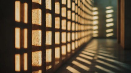 Wall Mural - dramatic shadow play with textures and contrast