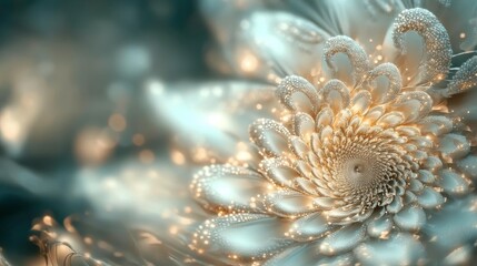 Wall Mural - dreamlike swirling patterns with gentle light