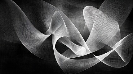 Wall Mural - intricate line work with dramatic lighting and texture
