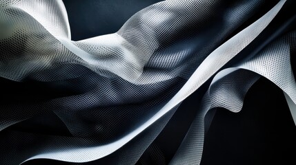 Wall Mural - intricate shadows and light play on textured surface