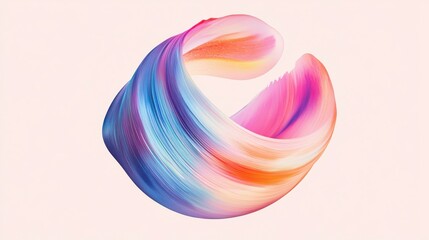 Wall Mural - vibrant abstract brush strokes with natural light