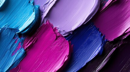 Wall Mural - vibrant brush strokes in natural light
