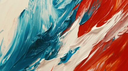 Wall Mural - vivid brush strokes in rich colors on isolated background