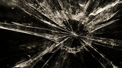 Wall Mural - bright macro reflection on glass surface