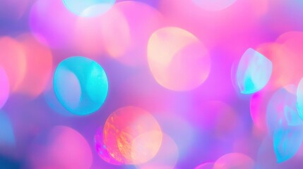 Wall Mural - vibrant bokeh lights reflected on water surface