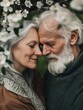 © Johannes - Beautiful senior couple in love outside in spring nature.
